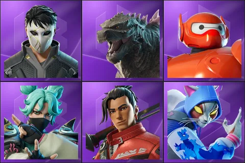 Daigo, Godzilla Evolved, Hero Baymax, Jade, Kendo, Nyanja