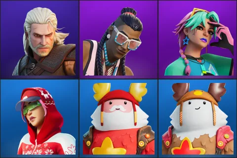 Geralt of Rivia, Massai, Selene, Arctic Adeline, Guff Gringle, Sled Ready Guff