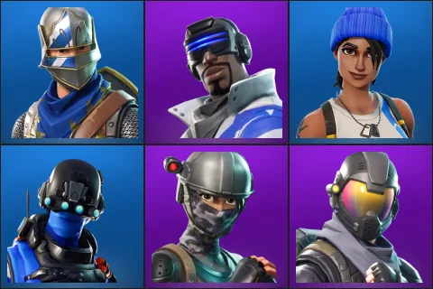 Blue Squire, Blue Striker, Blue Team Leader, Carbon Commando, Elite Agent, Rogue Agent