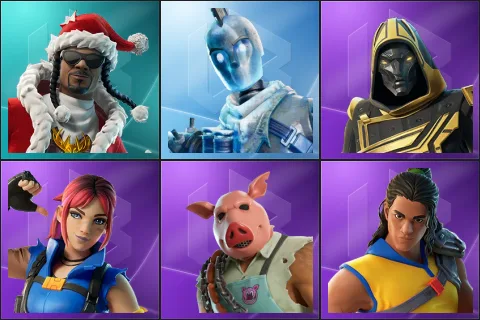 Santa Dogg, Glacial Dummy, Blitz Knight, Explorer Emilie, Pig the Butcher, Trailblazer Tai