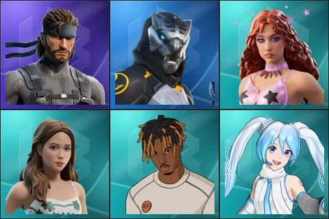 Solid Snake, Huntmaster Saber, Chappell Roan, Laufey, Slayer Juice WRLD, Snow Miku