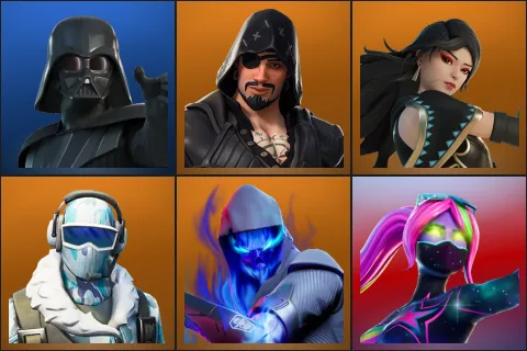 Darth Vader, Blackheart, Era, Frostbite, Fusion, Galaxia
