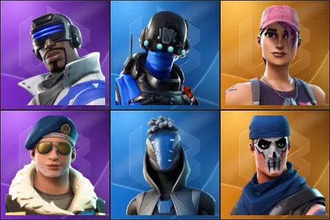 Blue Striker, Carbon Commando, Rose Team Leader, Royale Bomber, Sultura, Warpaint