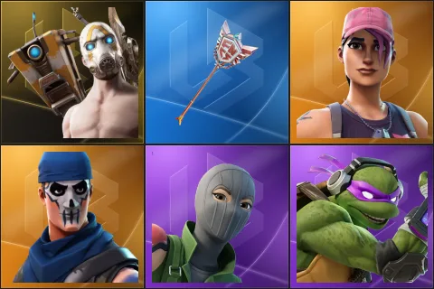 Psycho Bandit, The Axe of Champions 2.0, Rose Team Leader, Warpaint, Caper, Donatello