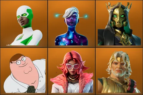Backlash, Galaxy Scout, Hades, Peter Griffin, Valeria, Zeus