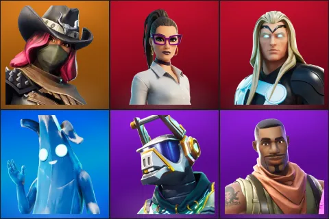 Calamity, Jennifer Walters, Thor, Polar Peely, DJ Yonder, Giddy-up