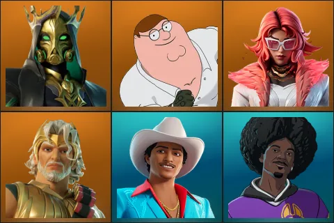 Hades, Peter Griffin, Valeria, Zeus, Die With A Smile Bruno, LBC '93 Dogg
