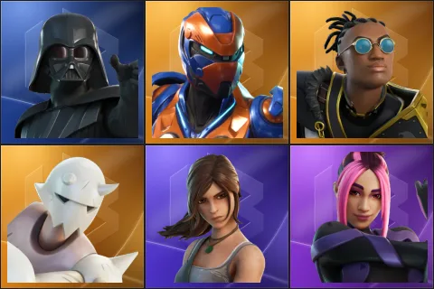 Darth Vader, Criterion, Malik, Snap, Lara Croft, Adira
