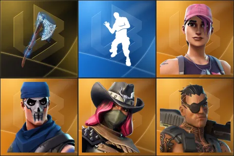 Leviathan Axe, Laugh It Up, Rose Team Leader, Warpaint, Calamity, Joey