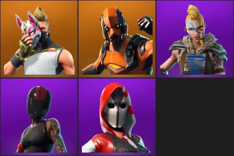 Drift, Vertex, Huntress, Redline, The Ace