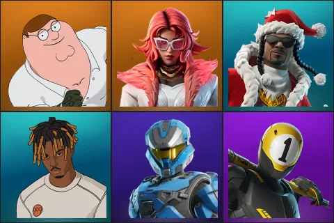 Peter Griffin, Valeria, Santa Dogg, Slayer Juice WRLD, UNSC Spartan, 1-Ball