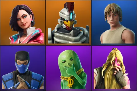 Rox, Sentinel, Dagobah Luke, Sub-Zero (MK3), Big Dill, Bunker Jonesy