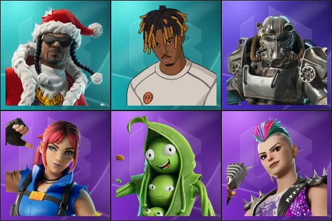 Santa Dogg, Slayer Juice WRLD, T-60 Power Armor, Explorer Emilie, Peabody, Ringmaster Scarr