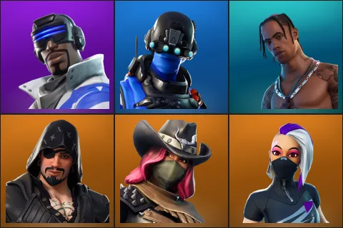 Blue Striker, Carbon Commando, Travis Scott, Blackheart, Calamity, Catalyst