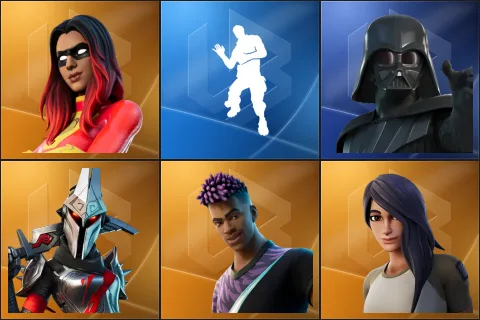 Joltara, Laugh It Up, Darth Vader, Eternal Knight, Fade, Gear Specialist Maya