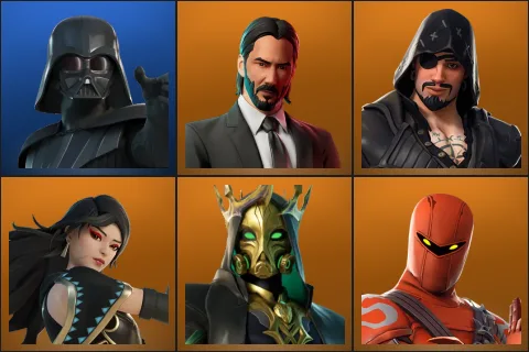 Darth Vader, John Wick, Blackheart, Era, Hades, Hybrid