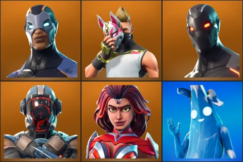 Carbide, Drift, Omega, The Visitor, Valor, Polar Peely