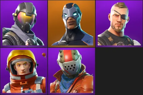 Rogue Agent, Carbide, Battlehawk, Mission Specialist, Rust Lord