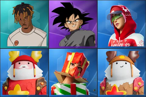 Slayer Juice WRLD, Goku Black, Arctic Adeline, Guff Gringle, Holiday Boxy, Sled Ready Guff