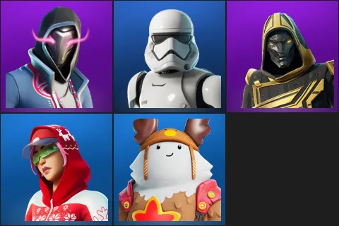 Xander, First Order Stormtrooper, Blitz Knight, Arctic Adeline, Sled Ready Guff