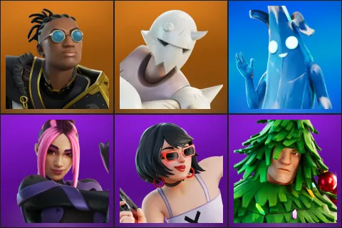 Malik, Snap, Polar Peely, Adira, Evie, Lt. Evergreen