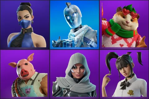 Kitana (MK3), Glacial Dummy, Cheeks, Pig the Butcher, Vanguard Zadie, Yuki Yubari