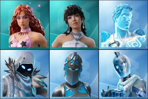 Chappell Roan, Rockstar LISA, Frozen Love Ranger, Frozen Raven, Frozen Red Knight, Glacial Dummy