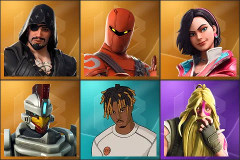 Blackheart, Hybrid, Rox, Sentinel, Slayer Juice WRLD, Bunker Jonesy