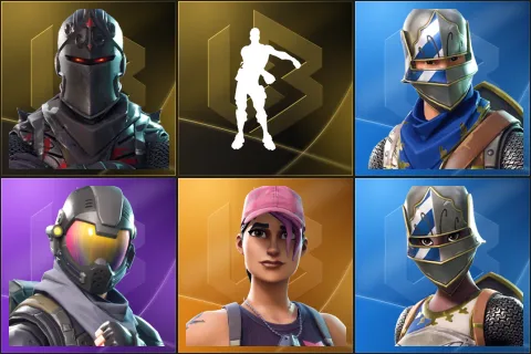 Black Knight, Floss, Blue Squire, Rogue Agent, Rose Team Leader, Royale Knight