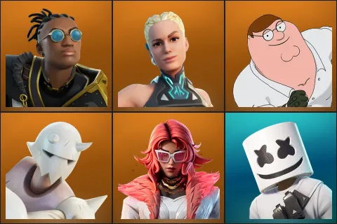 Malik, Paradigm (Reality-659), Peter Griffin, Snap, Valeria, Marshmello