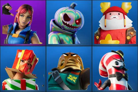 Explorer Emilie, Chrome Punk, Guff Gringle, Holiday Boxy, Major Mancake, Mr. Dappermint