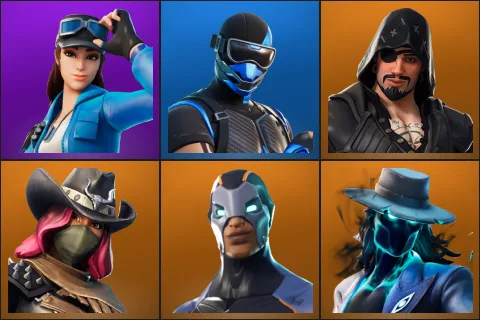 Cloud Striker, Fixer, Blackheart, Calamity, Carbide, Deadeye