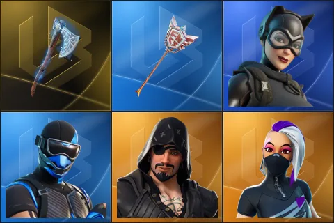 Leviathan Axe, The Axe of Champions 2.0, Catwoman Zero, Fixer, Blackheart, Catalyst