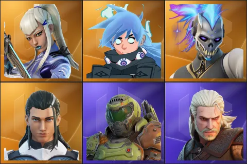 Mizuki, Nezumi, Renzo the Destroyer, The Ageless, Doom Slayer, Geralt of Rivia