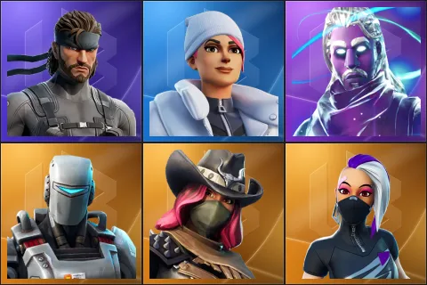 Solid Snake, Blizzard Bomber, Galaxy, A.I.M., Calamity, Catalyst