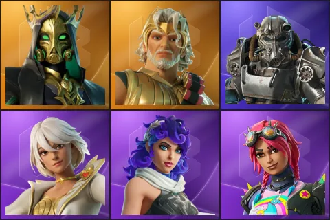 Hades, Zeus, T-60 Power Armor, Aphrodite, Artemis, Brite Raider