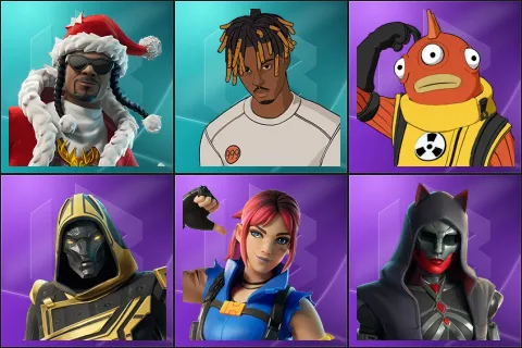 Santa Dogg, Slayer Juice WRLD, Blinky Fishstick, Blitz Knight, Explorer Emilie, Felina