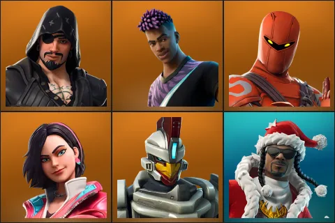 Blackheart, Fade, Hybrid, Rox, Sentinel, Santa Dogg