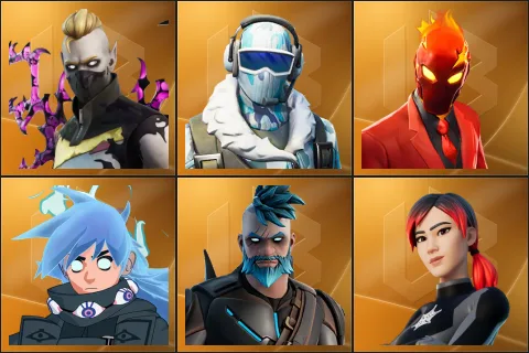 Driftwalker, Frostbite, Inferno, Nezumi, Omegarok, Polarity