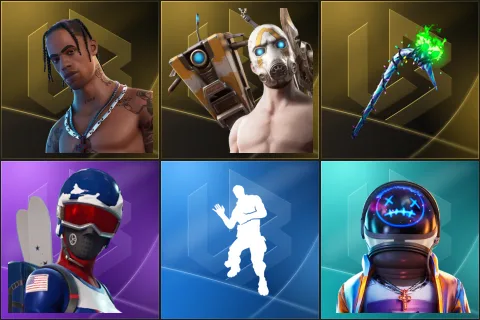 Travis Scott, Psycho Bandit, Merry Mint Axe, Mogul Master (USA), Laugh It Up, Astro Jack