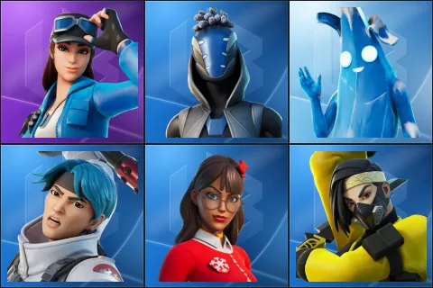Cloud Striker, Sultura, Polar Peely, Jun-Hwan, Krisabelle, Min-joon