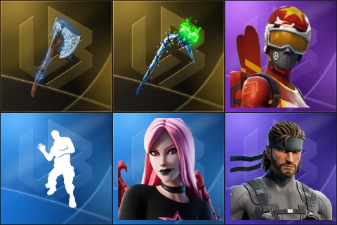 Leviathan Axe, Merry Mint Axe, Mogul Master (CHN), Laugh It Up, Haze, Solid Snake