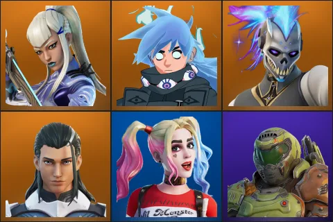 Mizuki, Nezumi, Renzo the Destroyer, The Ageless, Harley Quinn, Doom Slayer