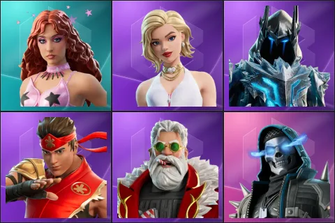 Chappell Roan, Cat Holloway, Exalted Ice King, FIRE Master Kai, Lt. Winter, Skull Raider