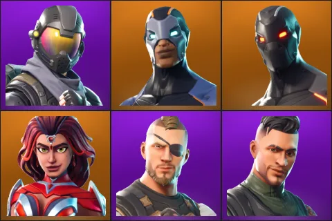 Rogue Agent, Carbide, Omega, Valor, Battlehawk, Squad Leader