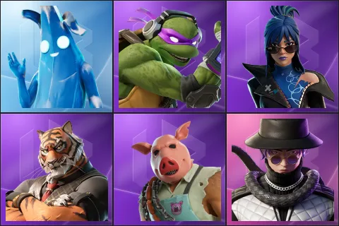 Polar Peely, Donatello, Hope, Oscar, Pig the Butcher, Silas Hesk