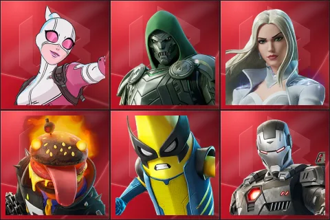 Gwenpool, Doom, Emma Frost, Ghost Ri-Durrr, Peelverine, War Machine