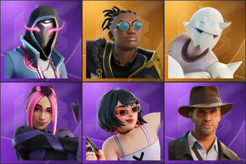 Xander, Malik, Snap, Adira, Evie, Indiana Jones