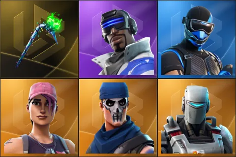 Merry Mint Axe, Blue Striker, Fixer, Rose Team Leader, Warpaint, A.I.M.