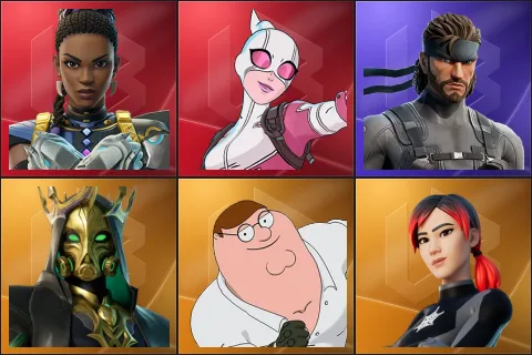 Shuri, Gwenpool, Solid Snake, Hades, Peter Griffin, Polarity
